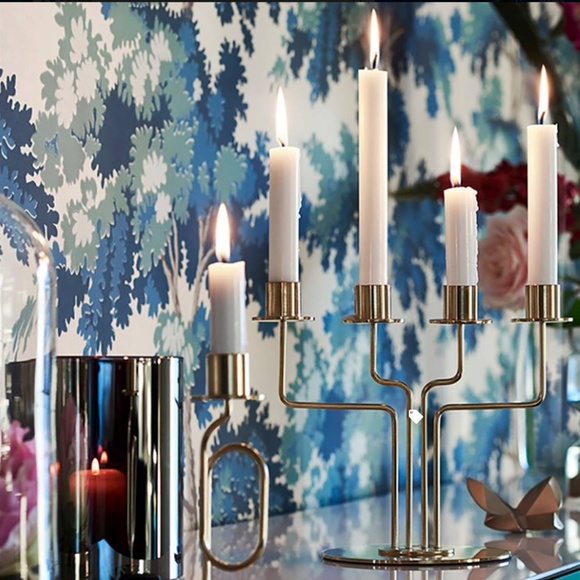 Ikea Candle Holder Candelabra Gold Tone Decor - Picture 5 of 5